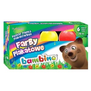 Bambino farby plakatowe 6/20 ml