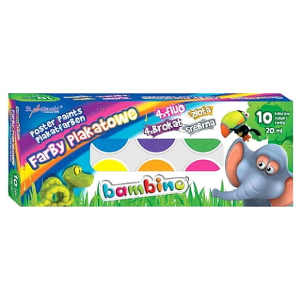 Bambino farby plakatowe mix 10/20 ml
