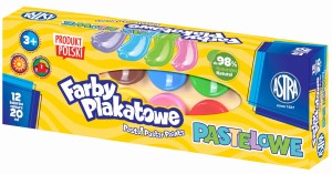 FARBY PLAKATOWE PASTELOWE 12/20ml ASTRA 