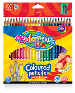 Kredki ołówkowe trójkątne Colorino 24k